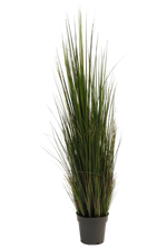 Künstliches Gras - Hanno, 120 cm, Kunstpflanze von aplanta, in Grün, für drinnen