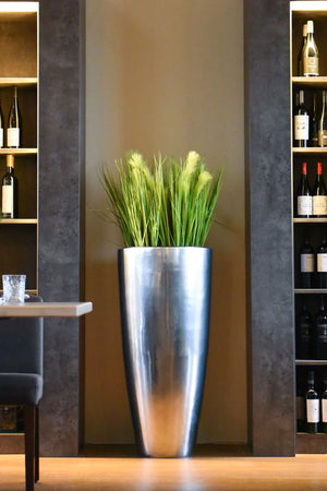 Bac à plantes - Anouk | hauteur 80cm, argenté
