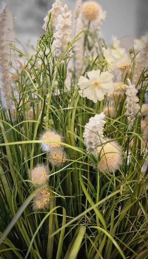 Fleurs de prairie artificielles - Alba | 40 cm