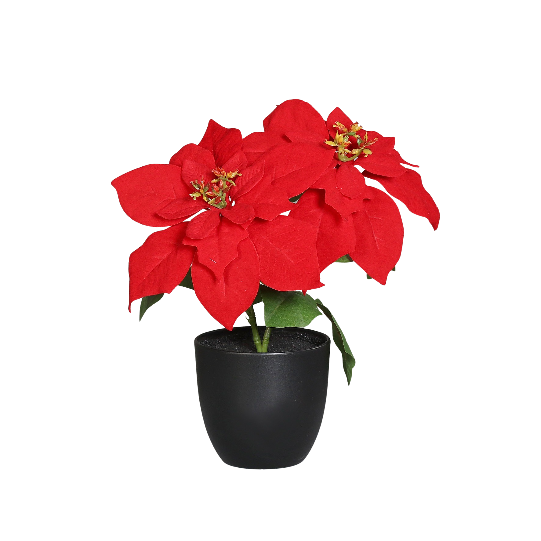 Poinsettia artificiel - Cady | 7 cm, en pot