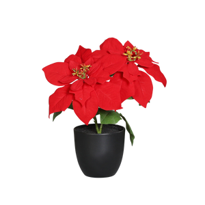 Poinsettia artificiel - Cady | 7 cm, en pot