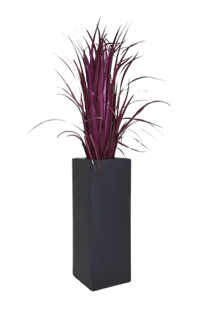 Bac à plantes - Enisa | 24x24x65 cm, Anthracite