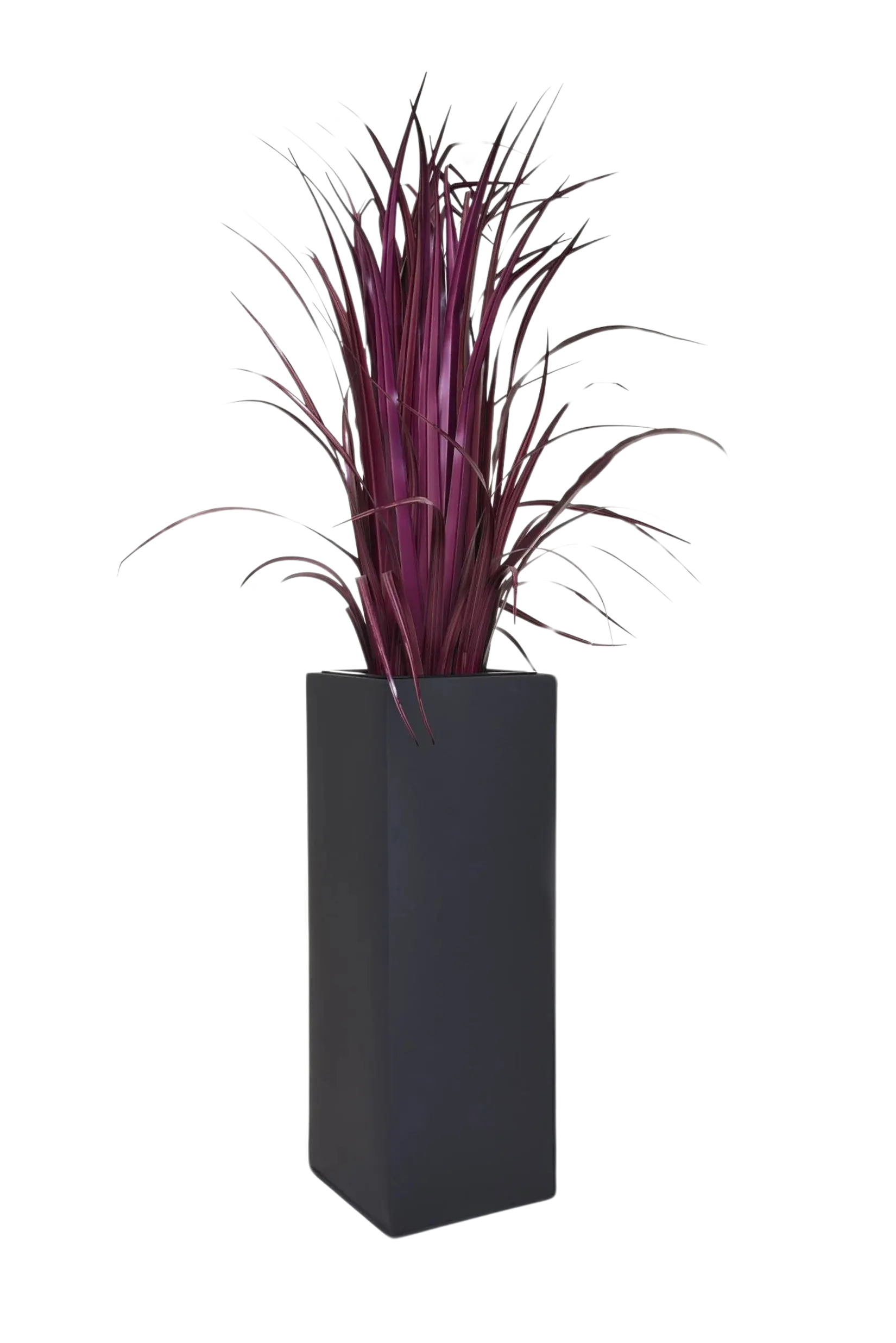 Bac à plantes - Enisa | 24x24x65 cm, Anthracite