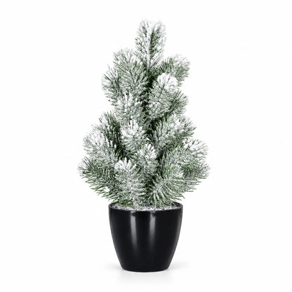 Künstlicher Tannenbaum mit Schnee – Simeon | 31 cm