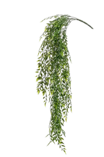 Künstlicher Hänge-Bambus - Luisa, 80 cm, Kunstpflanze von aplanta, UV-beständig, Steckpflanze, in Natur, für draußen