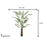 Künstliche Areca Palme - Isaiah, 240 cm, Kunstbaum von aplanta, im schwarzen Topf, in Natur, für drinnen