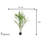 Künstliche Bergpalme - Nadine | 120 cm