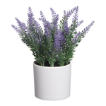 Künstlicher Lavendel - Lakos, 26 cm, Kunstpflanze von aplanta, inkl. Dekotopf, in Lila, für drinnen