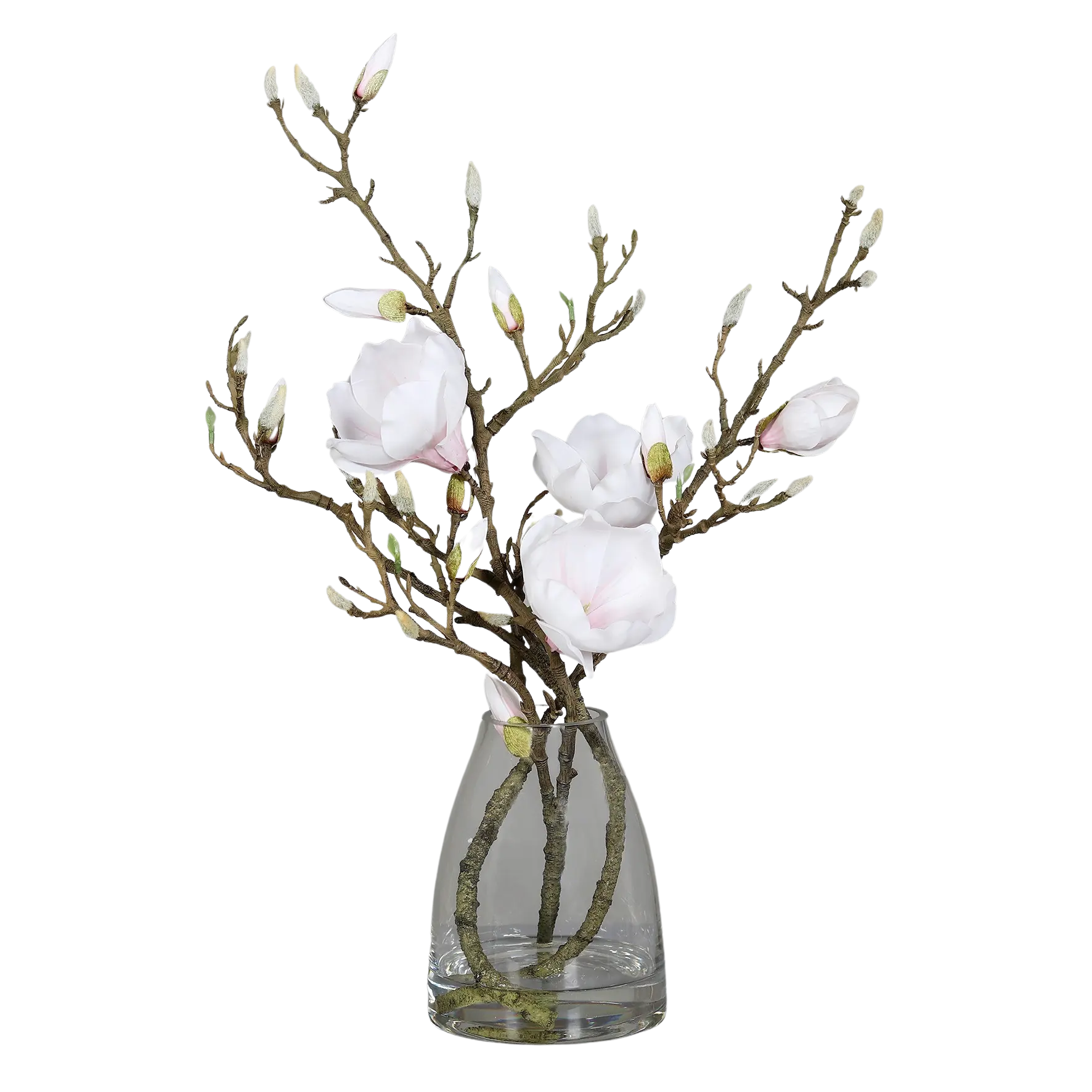 Künstliches Magnolien Arrangement - Zijada | 50 cm | in Glasvase