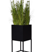 Bac à plantes - Sefa | 80x40x40 cm, noir, anthracite
