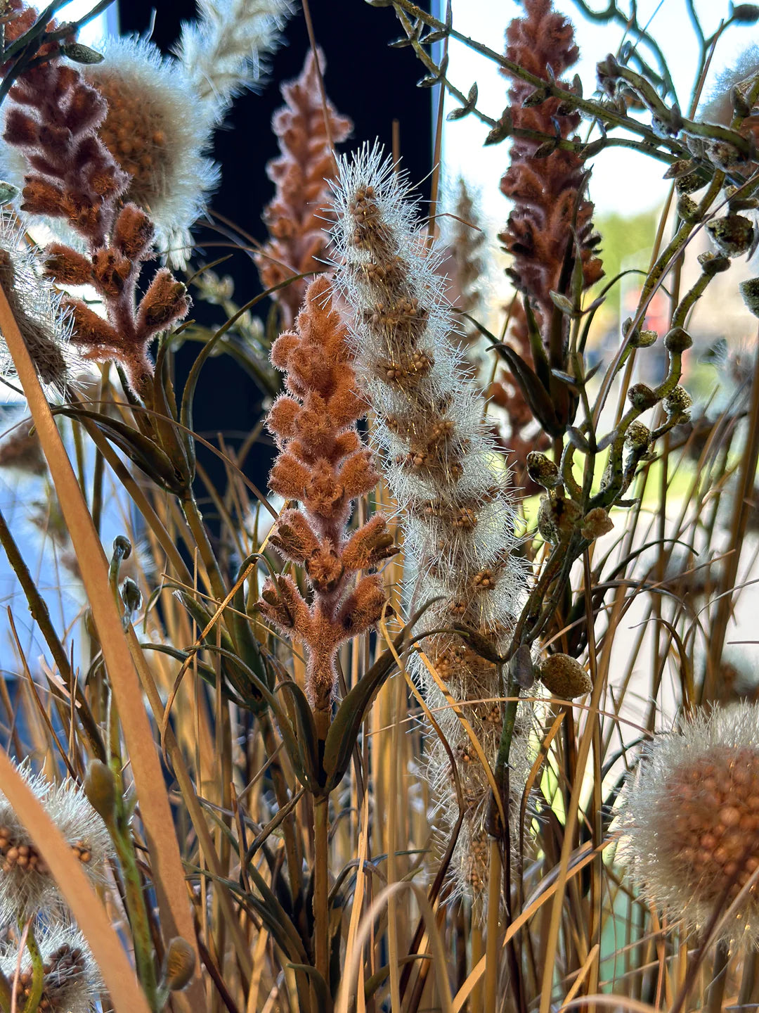 Fleurs de prairie artificielles - Ambre | 58 cm