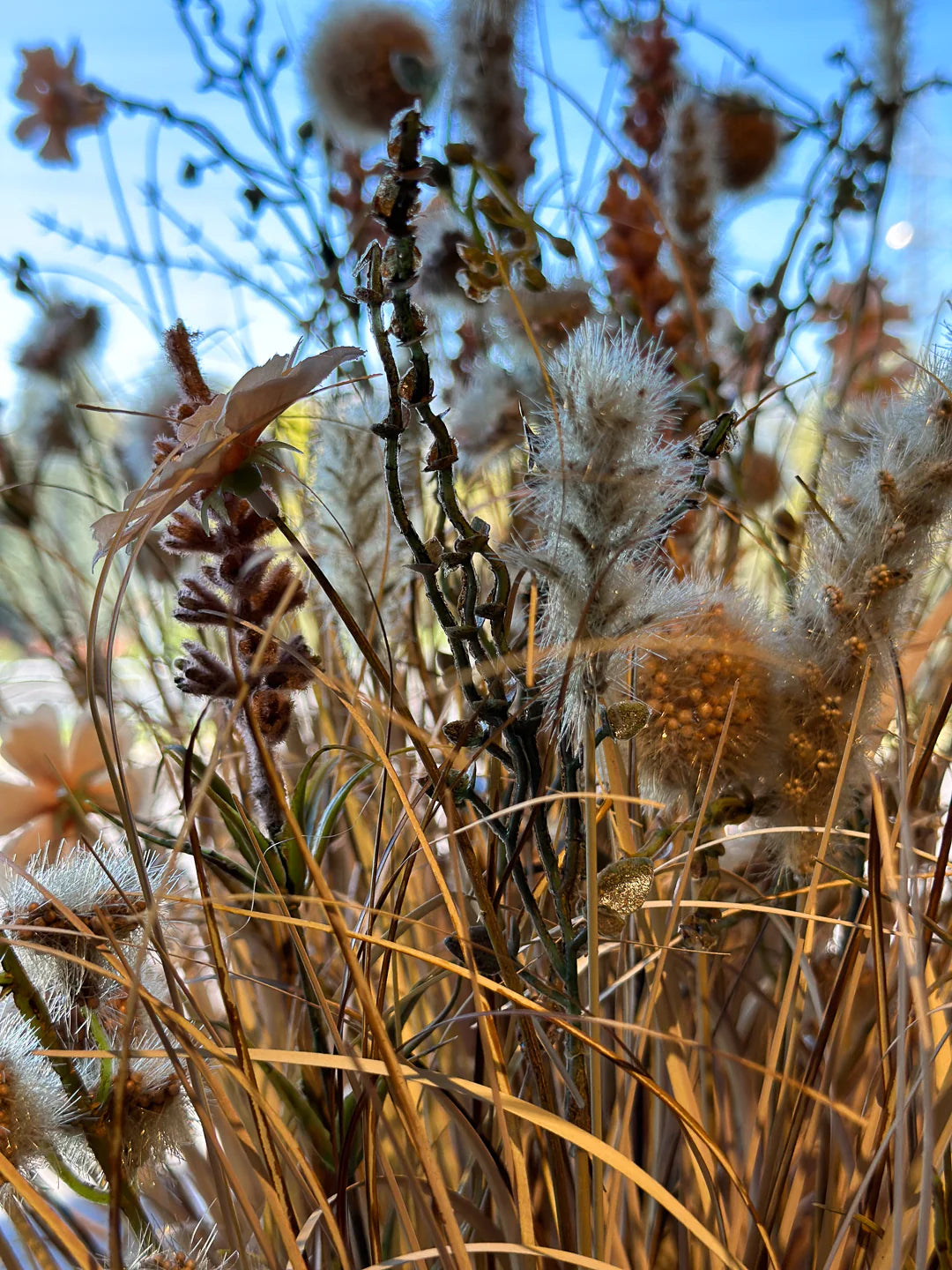 Fleurs de prairie artificielles - Ambre | 58 cm