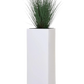 Pflanzkübel - Enisa, 24x24x65cm, von aplanta, in Weiß