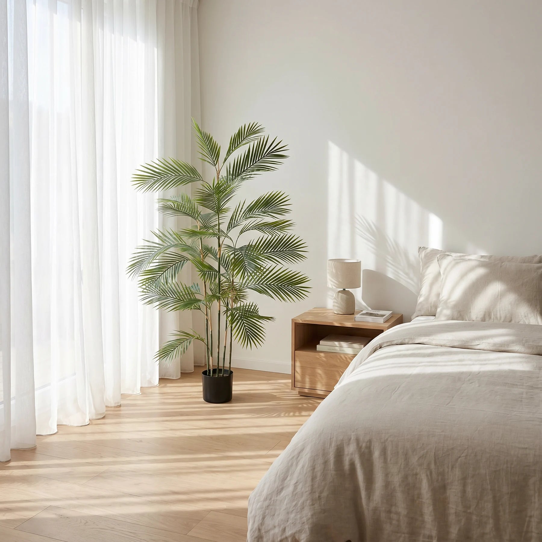 Künstliche Bergpalme - Nolte, 140 cm, Kunstbaum von aplanta, in Grün, für drinnen