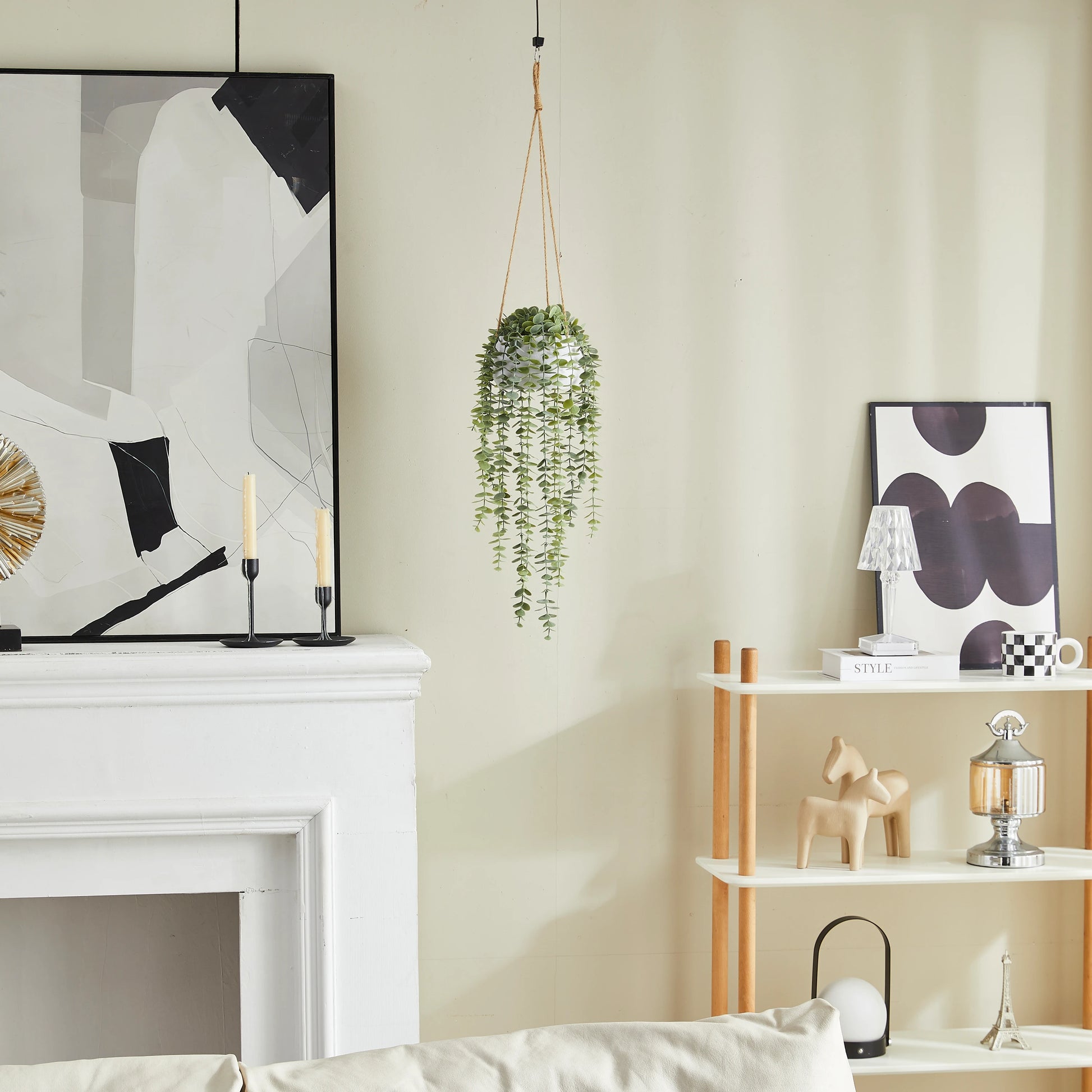 Künstliche Hänge-Eukalyptus – Philemon | 95 cm