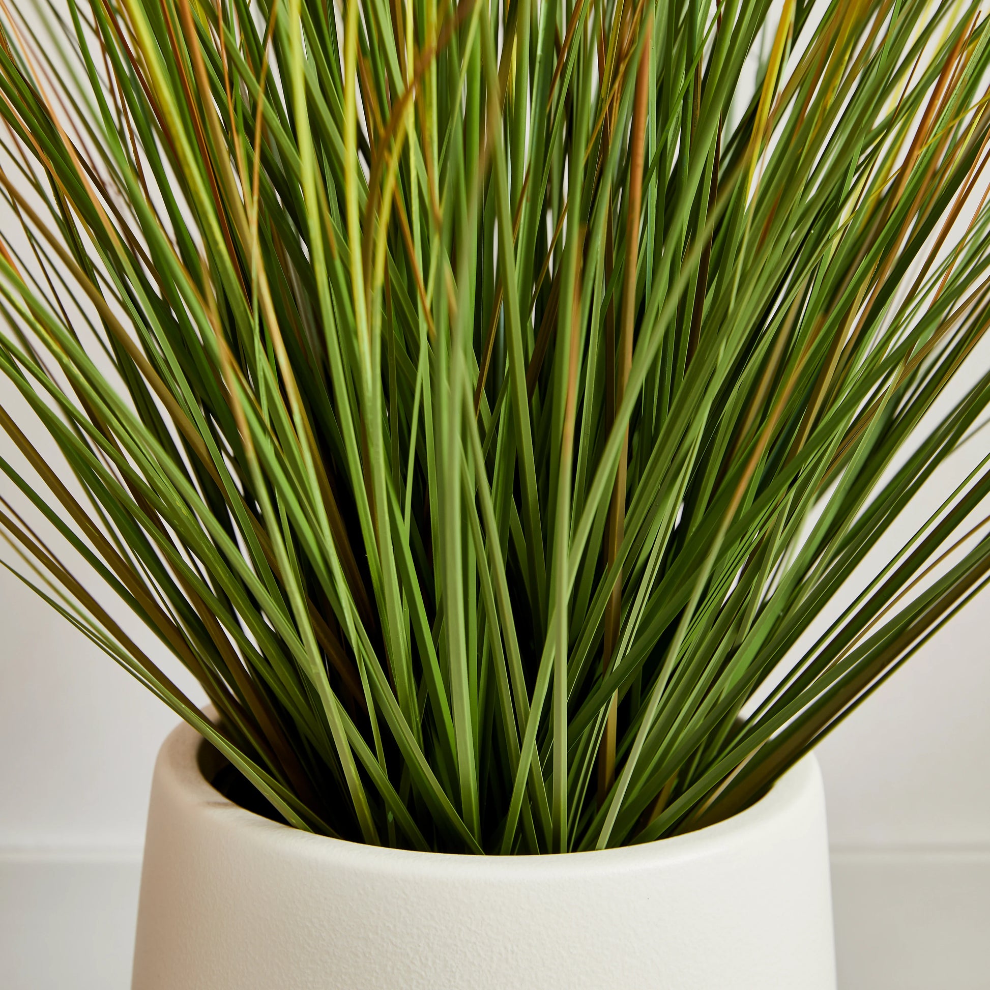 Künstliches Japanisches Lampenputzergras - Yuki, 58 cm, Kunstpflanze von aplanta, mit Fruchtstamm, in Grün, für drinnen
