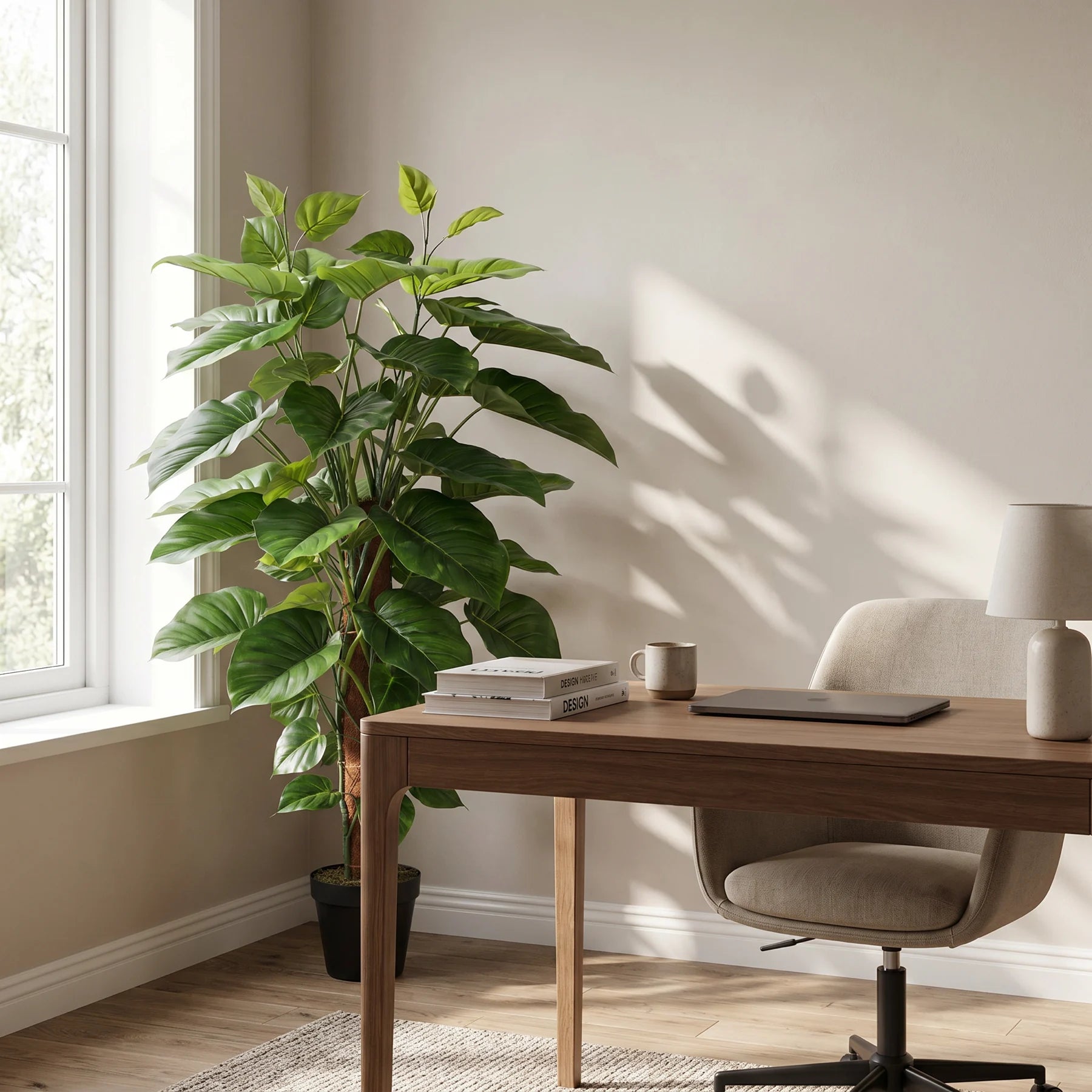 Künstlicher Pothos - Elowyn, 120 cm, Kunstpflanze von aplanta, in Grün, für drinnen