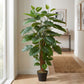 Künstlicher Pothos - Elowyn, 120 cm, Kunstpflanze von aplanta, in Grün, für drinnen