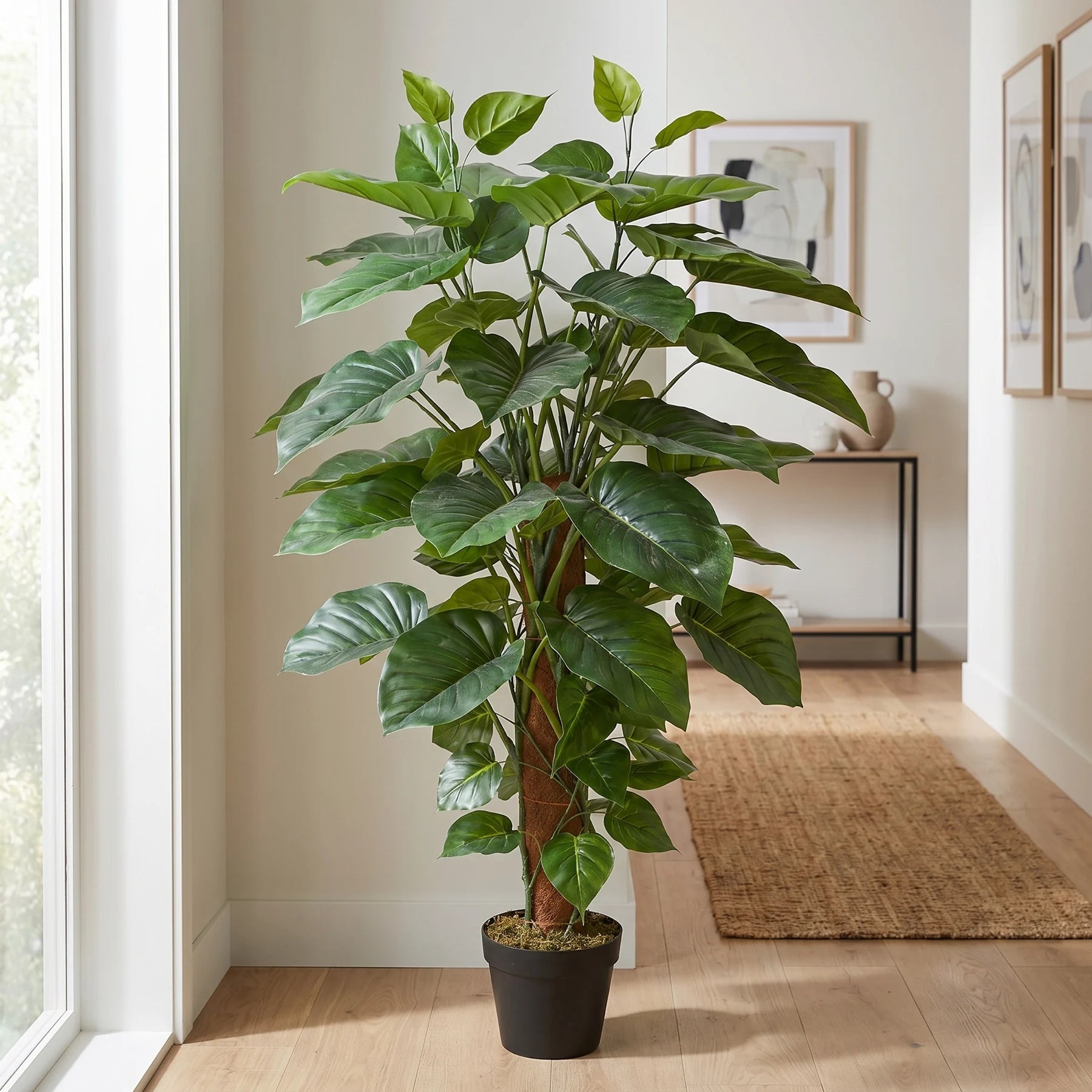 Künstlicher Pothos - Elowyn, 120 cm, Kunstpflanze von aplanta, in Grün, für drinnen