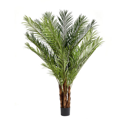 Künstliche Palme - Caliora, 240 cm, Kunstbaum von aplanta, inkl. Startertopf, in Grün, für drinnen