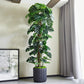 Künstlicher Split-Philodendron - Zephira, 210 cm, Kunstpflanze von aplanta, inkl. Startertopf, in Grün, für drinnen