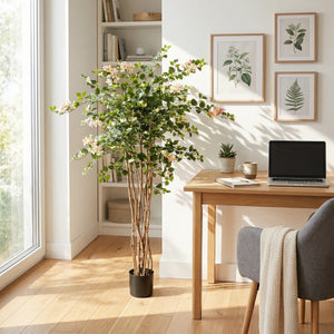 Arbre à fleurs triple artificiel - Rike | 150 cm