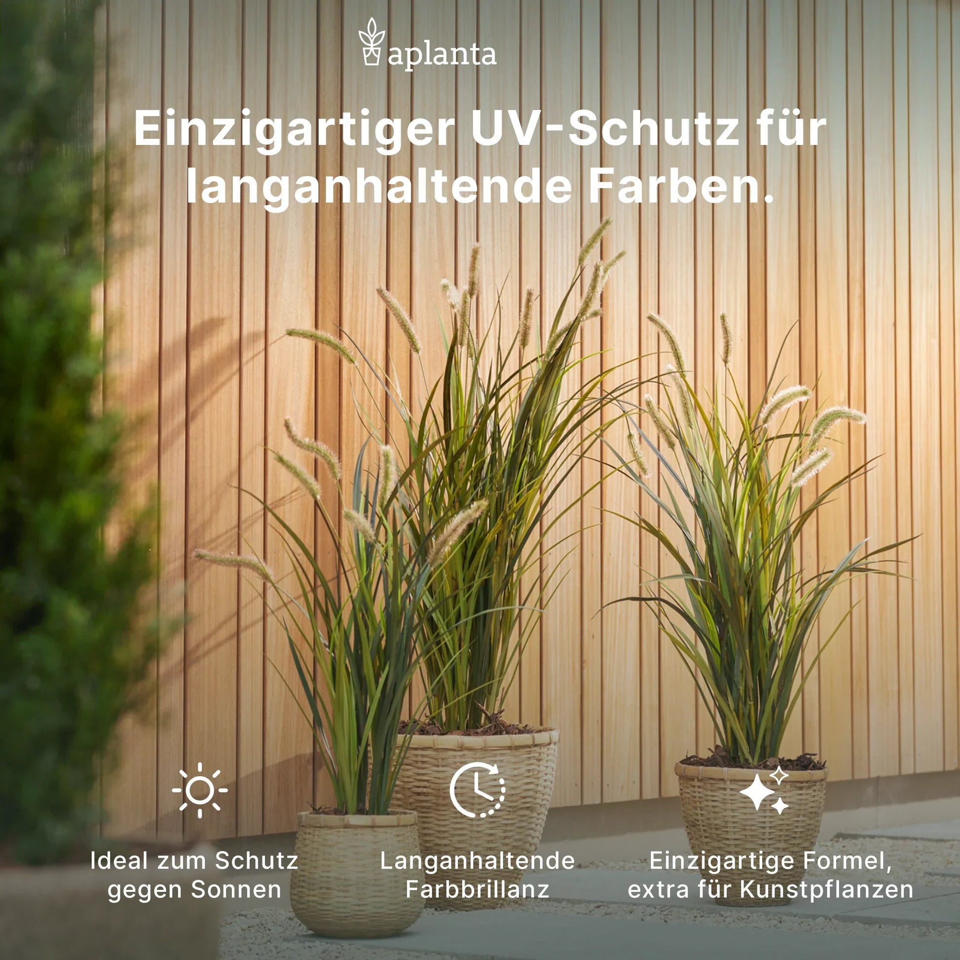 Herbe artificielle suspendue - Luise | 80 cm
