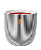 Pflanztopf Kugel Groove elfenbein | 35x34 cm