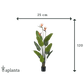 Künstliche Strelitzia - Constantin | 120 cm