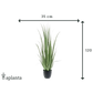 Künstliches Yucca Gras - Iva, 120 cm, Kunstpflanze von aplanta, in Grün, für drinnen