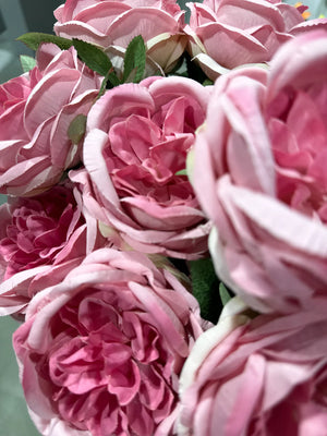 Bouquet de roses avec 10 têtes de fleurs - Artemis | 45 cm