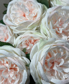 Bouquet de roses avec 10 têtes de fleurs - Artemisia | 45 cm