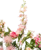 Künstlicher XL Blumenstrauß - Theresa auf transparentem Hintergrund, als Ausschnitt fotografiert, damit die Details der Kunstpflanze bzw. des Kunstbaums noch deutlicher zu erkennen sind.