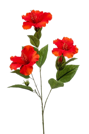 Hochwertige Kunstpflanze | Künstlicher Hibiskus Zweig - Tara | 82 cm von 🌱aplanta