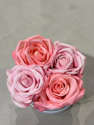 Coffret cadeau de roses artificielles - Charme de Fleur | 12 cm