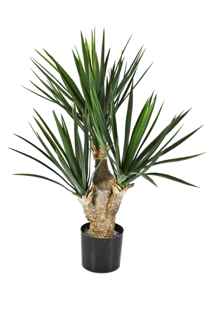 Künstliche Yucca Palme - Stefan, 68 cm, Kunstbaum von aplanta, in Natur, für drinnen