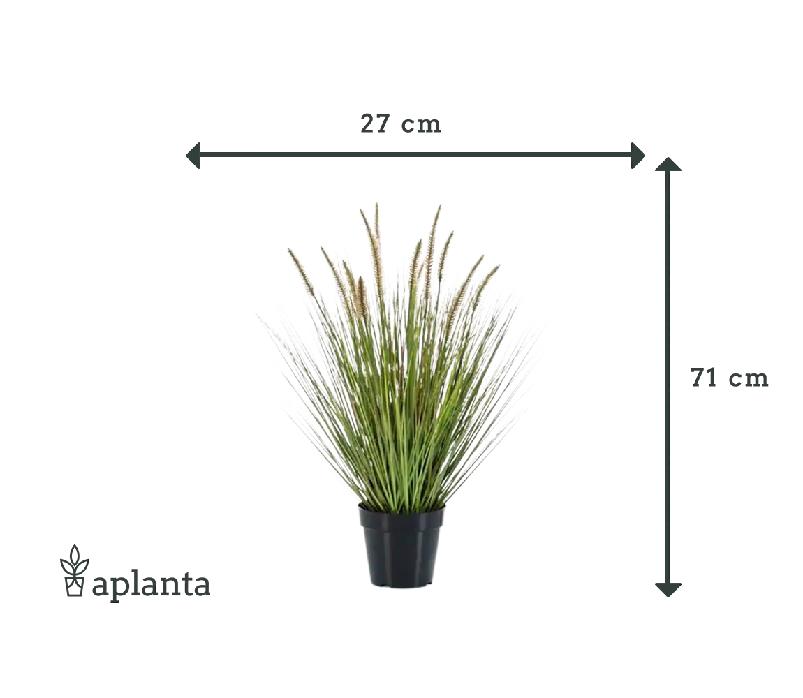 Herbe artificielle pour lampadaire - Paulin | 71 cm